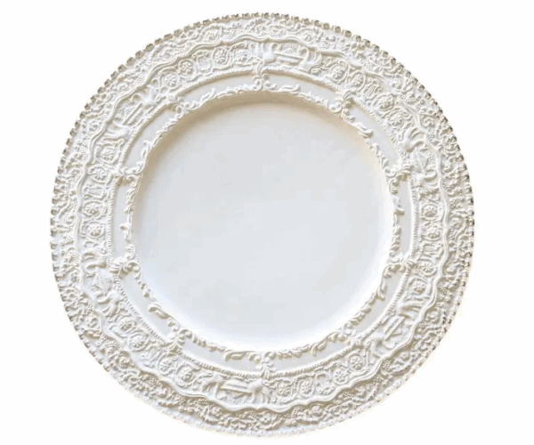 White Renaissance Charger